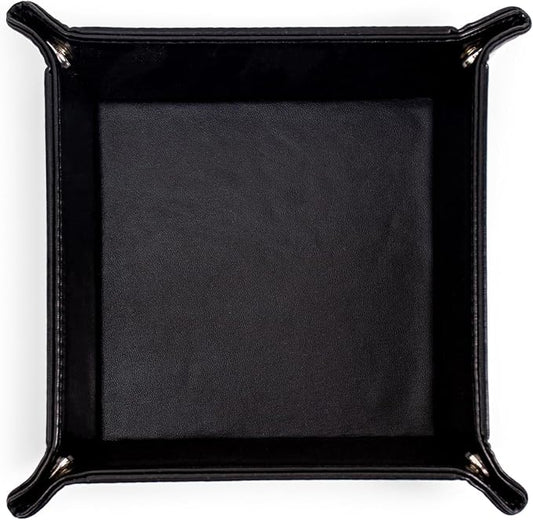 PU Leather Valet Tray for Mens and Women Catchall Tray for Keys, Jewelry Small by SANQIANWAN