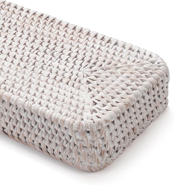 Rattan Bathroom Vanity Tray, Toilet Tank Tray, Toilet Basket Tank Topper - Image 2