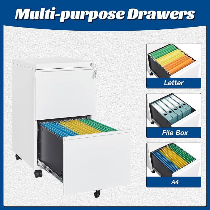 2 Drawers Vertical File Cabinet - Image 5