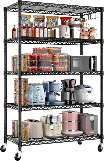 PrimeZone 36" W x 16" D x 79" H Wire Storage Shelves by PrimeZone