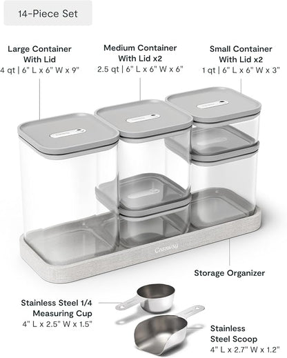 Caraway 14-Piece Glass Airtight Food Storage Containers - Image 3