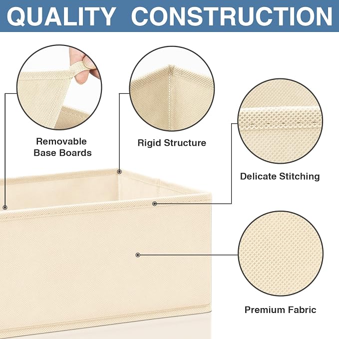 Criusia Drawer Organizer Clothes 12 Pack, Dresser Organizer - Image 5