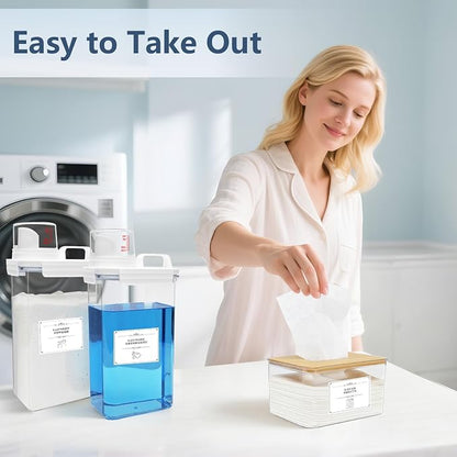 2+1 Pack Laundry Detergent Dispenser and Dryer Sheet Holder Set, 78 oz Laundry - Image 6