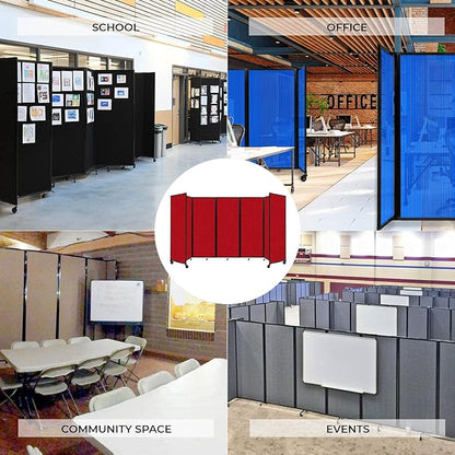 Versare Room Divider 360 Portable Wall Partition | Folding Panels | Large - Image 5