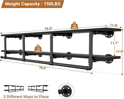Aheaplus Industrial Pipe Clothes Rack - Image 7