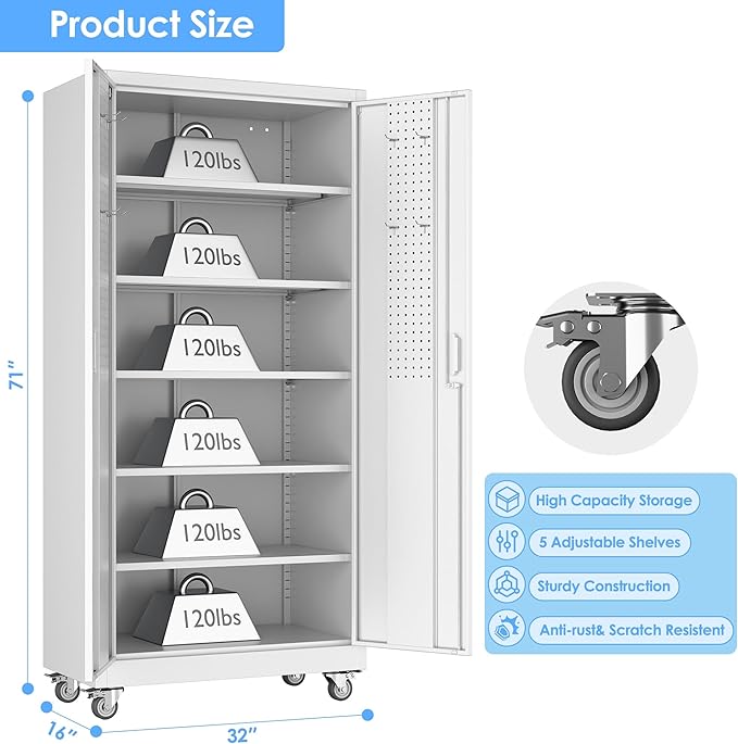 Metal Garage Storage Cabinet - Image 3