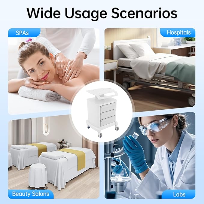 3 Tiers Beauty Storage Cart - Image 2