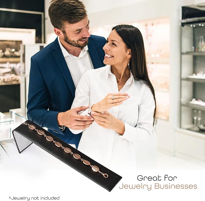 Novel Box 6 Pack Bracelet/Watch Ramp Black Leatherette 2x8.25x2 Inches - Image 4