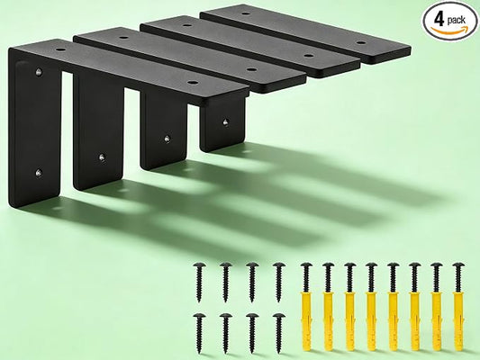 6"x 4"Shelf Brackets, die-cast Formation, Vertical Angle, Premium Alloy Metal by Firmetal