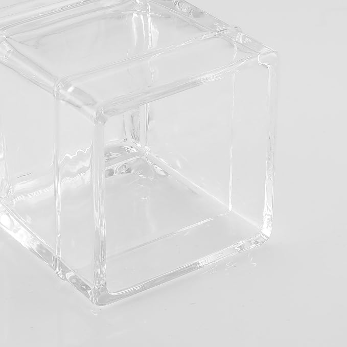 Glass Cotton Jar Holder 2 Pack– Silver/Chrome Lid, Elegant Bathroom Storage - Image 8
