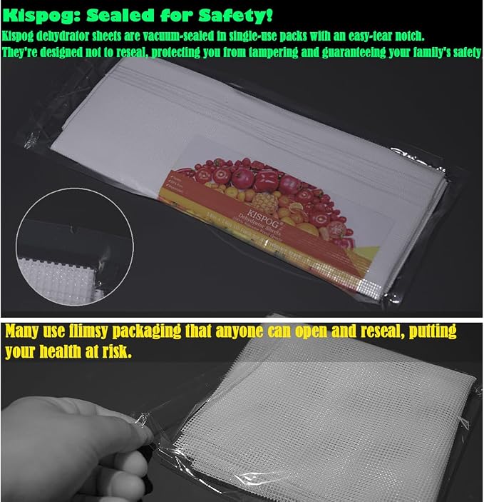 Mesh Silicone Dehydrator Sheets, 15.5x15.5 in 10 Pcs/Sets - Image 6