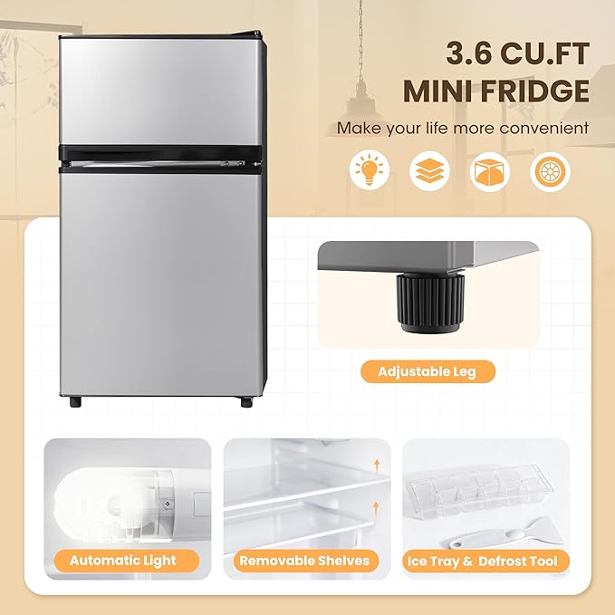 Manastin 3.6 Cu.Ft Mini Fridge - Image 3