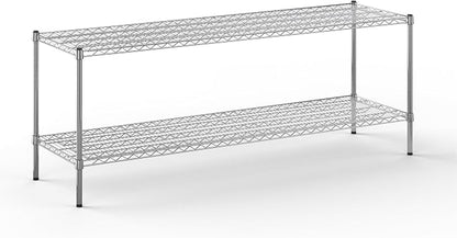21" Deep x 72" Wide x 27" Height Wire Shelving Kit | 2-Tier | NSF Commercial by Regal+Altair