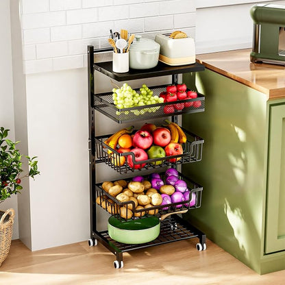 HapiRm Fruit Basket Kitchen Cart - Image 8
