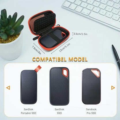 Case for SanDisk Extreme Pro/SanDisk Extreme Portable External SSD, Portable - Image 2