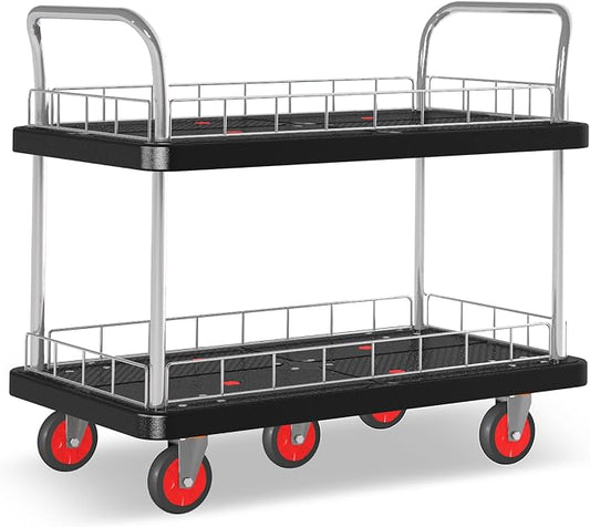 Utility Service Cart 2 Shelf by ChincoStar