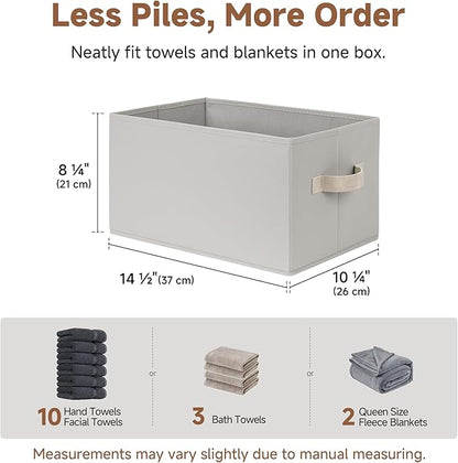 StorageWorks Storage Baskets for Shelves, Foldable Fabric Closet Storage Bins - Image 5