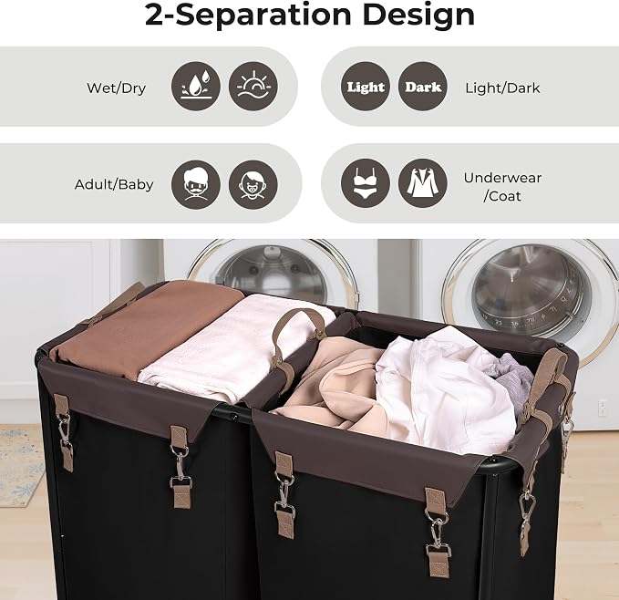 StorageWorks 280L Large Lanudry Hamper - Image 4