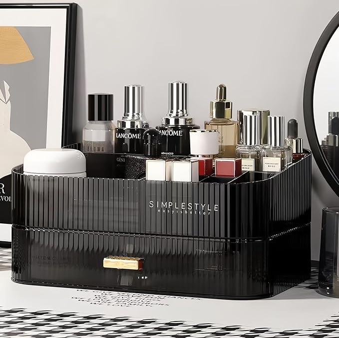Makeup Organizer for Vanity, Large Desk Organizer by DecorcodeDecoryourhome