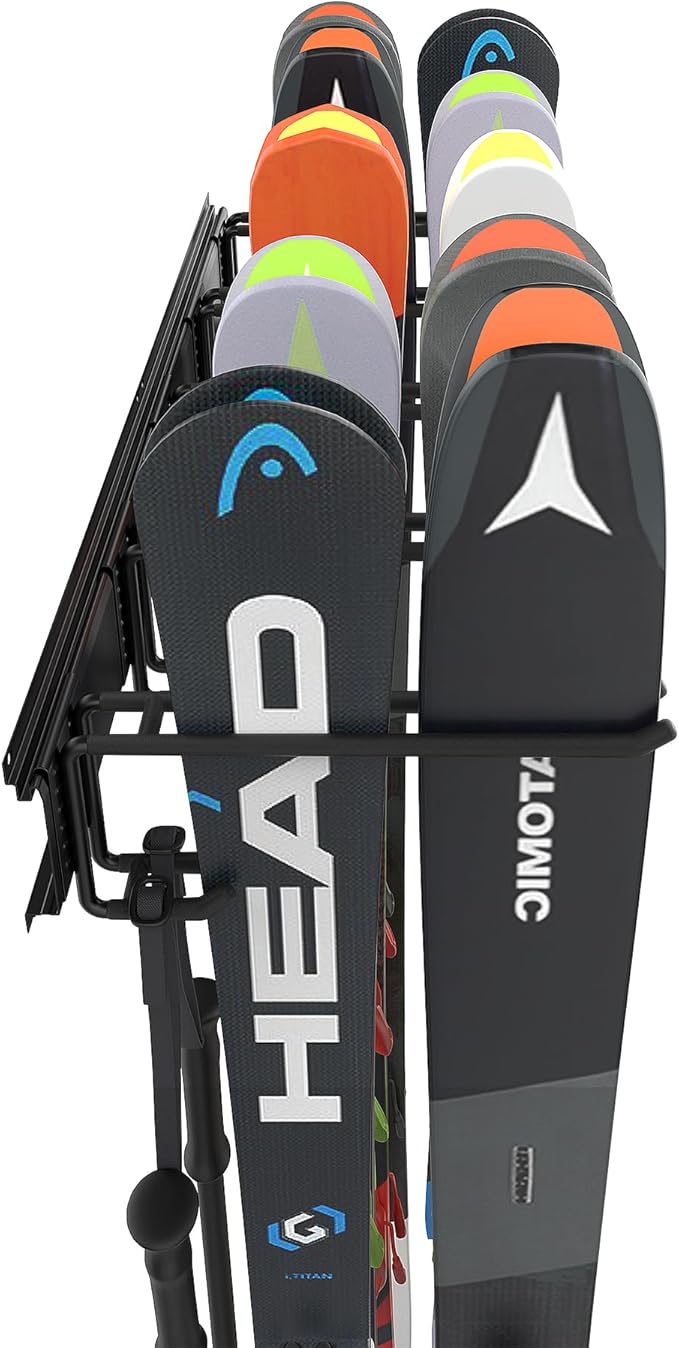 Ultrawall Ski Rack, Wall Mounted Ski Storage - Image 4