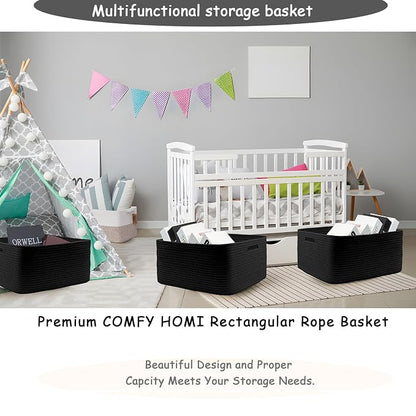 COMFY-HOMI 2 pcs Large Storage Baskets - Image 6