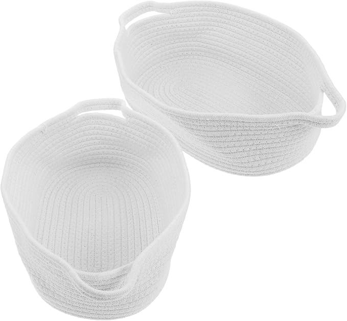 BESPORTBLE 2pcs Cotton Rope Storage Baskets by BESPORTBLE