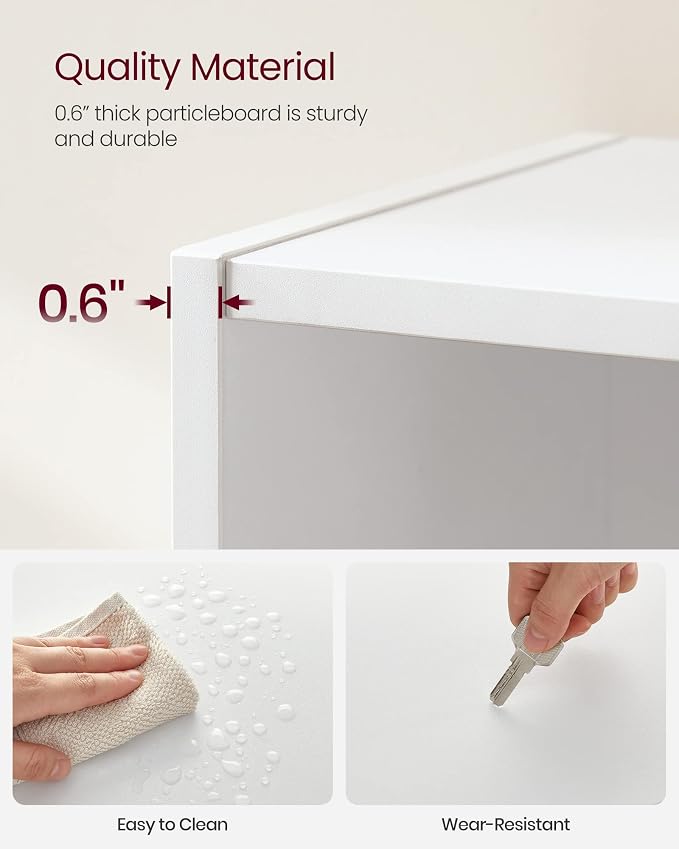 VASAGLE Set of 2 Bookshelves, 23.6 Inches Wide, 5-Tier Open Bookcases - Image 8