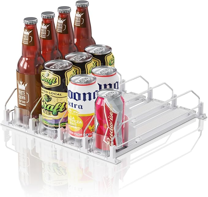 Drink Organizer for Mini Fridge, 12oz 16oz 20oz by LOVEFORBETTERLIFE