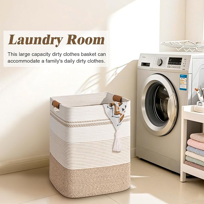 Laundry Hamper, 85L Tall Laundry Basket - Image 4