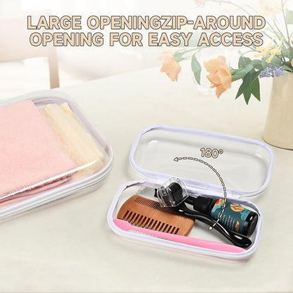 3 Pack Clear Hard Shell Zipper Case - Image 7