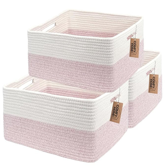 COMFY-HOMI 3 pcs Large Storage Baskets by COMFY-HOMI