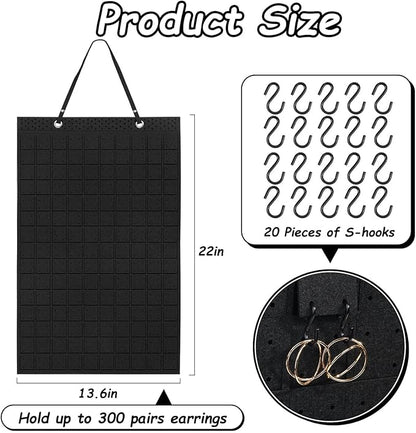 Caffox Hanging Earring Holder, Large Earring Organizer - Image 5