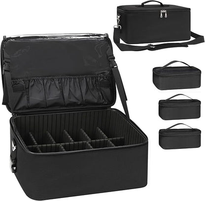 Relavel Makeup Bag Large Makeup Case Professional Cosmetic Storage Organizer by Relavel