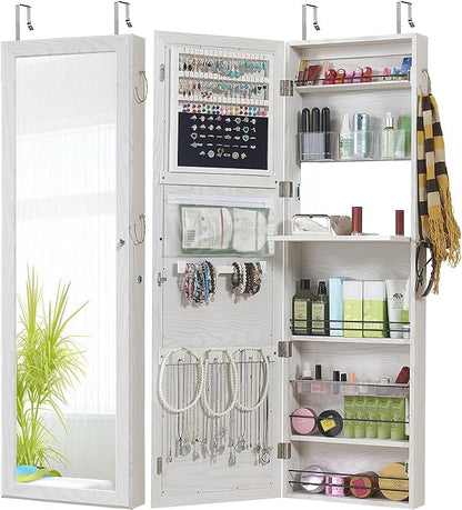 GISSAR Jewelry Mirror Armoire Wall Mount Over The Door Cabinet Storage by GISSAR