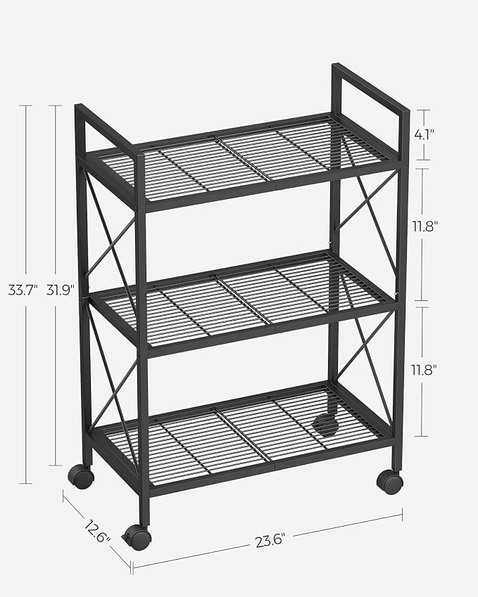 SONGMICS 3-Tier Metal Storage Rack - Image 2