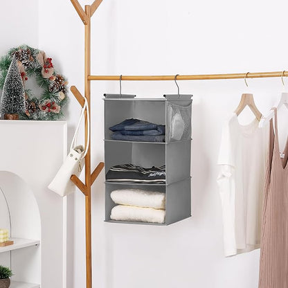 MAX Houser 3 Tier Shelf Hanging Closet Organizer, Closet Hanging Shelf - Image 6