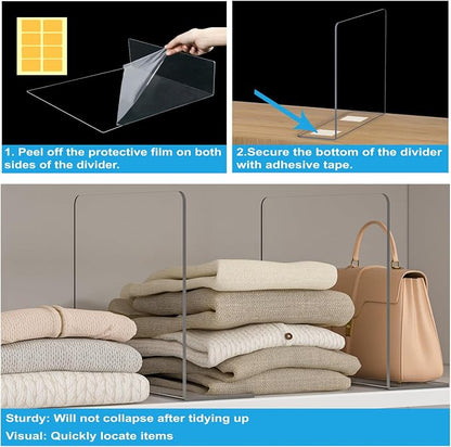 OKPOW Shelf Dividers Closet Organizer - Image 4