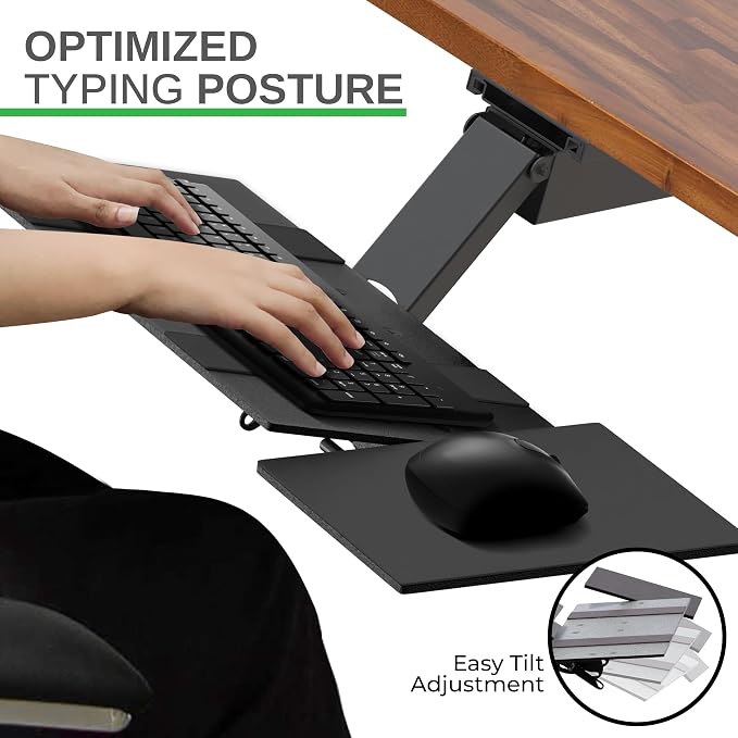 Uncaged Ergonomics KT2-b Under-Desk Adjustable Height & Angle Sit to Stand Up - Image 8