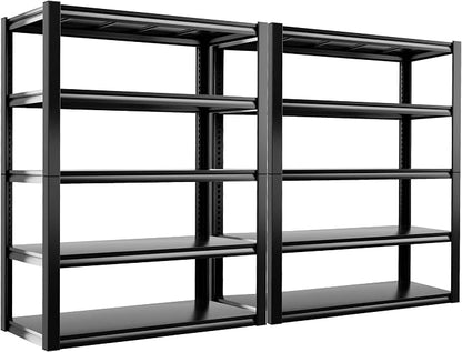 REIBII Storage Shelves Heavy Duty Garage Shelving 72" Adjustable Metal Shelves by REIBII