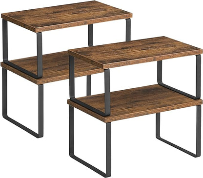 SONGMICS Cabinet Organizer Shelf, Kitchen Storage, Spice Rack, Expandable by SONGMICSbySONGMICSHOME