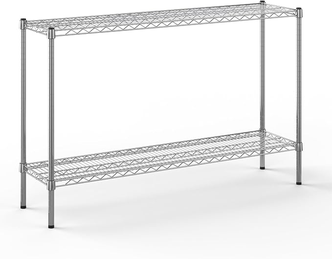 14" Deep x 54" Wide x 34" Height Wire Shelving Kit | 2-Tier | NSF Commercial by Regal+Altair
