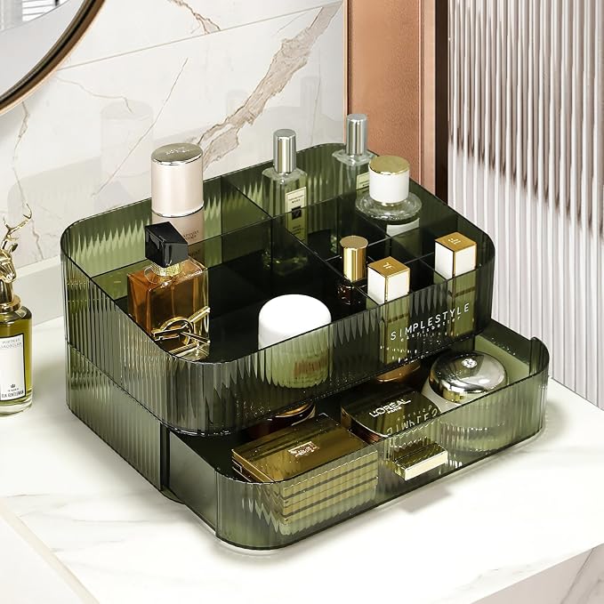 Makeup Organizer for Vanity, Large Desk Organizer - Image 2