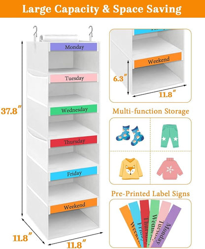 punemi Weekly Clothes Organizer - Image 2