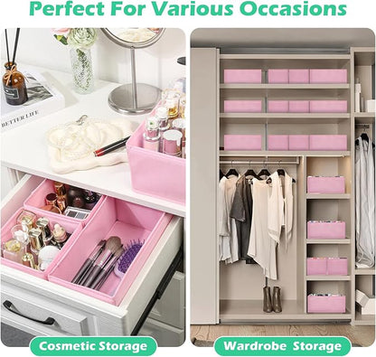 Drawer Clothing Organizer 16-Pack, Fabric Folding Wardrobe Organizer - Image 7