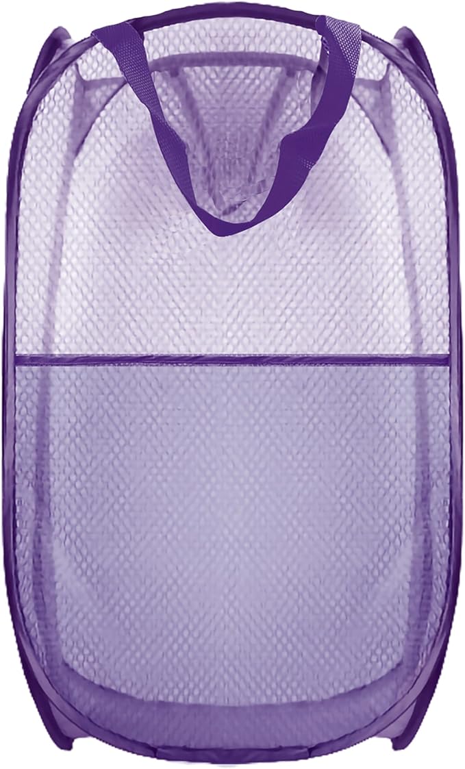 Collapsible Pop Up Laundry Hamper, Extra Large Mesh Foldable Laundry Basket by BuyongwantJewelry