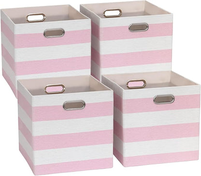 11x11 Cube Storage Bins, Collapsible Fabric Storage Cubes, Cubby Storage by ORGMASTER