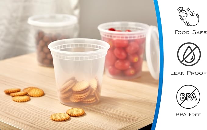 EDI Plastic Deli Food Storage Containers - Image 2