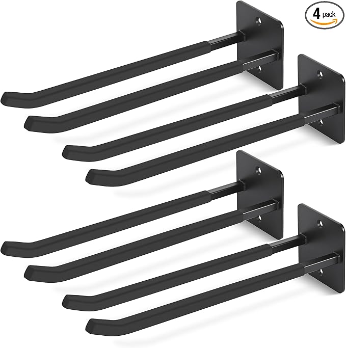 14 Inches Extra Large Garage Hooks, Tool Hanger Long Utility Storage Hooks by Heevir