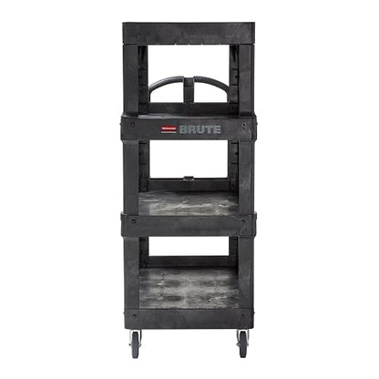 New Rubbermaid Commercial Products 4-Shelf Utility/Service Quad Cart, Heavy - Image 7