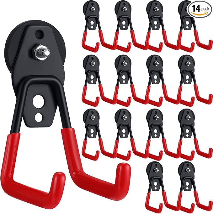 Landhoow Large Magnetic Hooks Heavy Duty Garage Magnet Hooks Strong Storage by Landhoow
